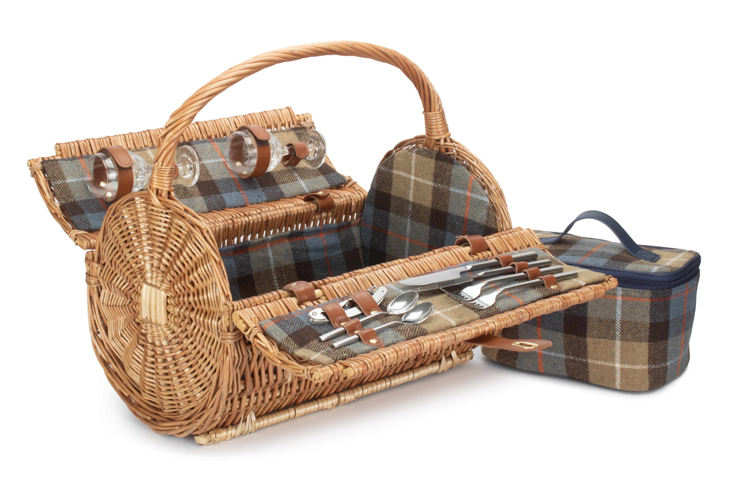 2 Person Fitted Barrel Picnic Hamper