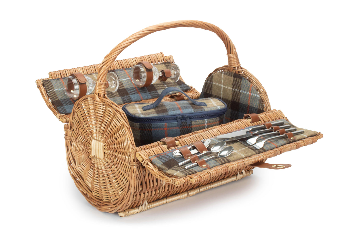 2 Person Fitted Barrel Picnic Hamper