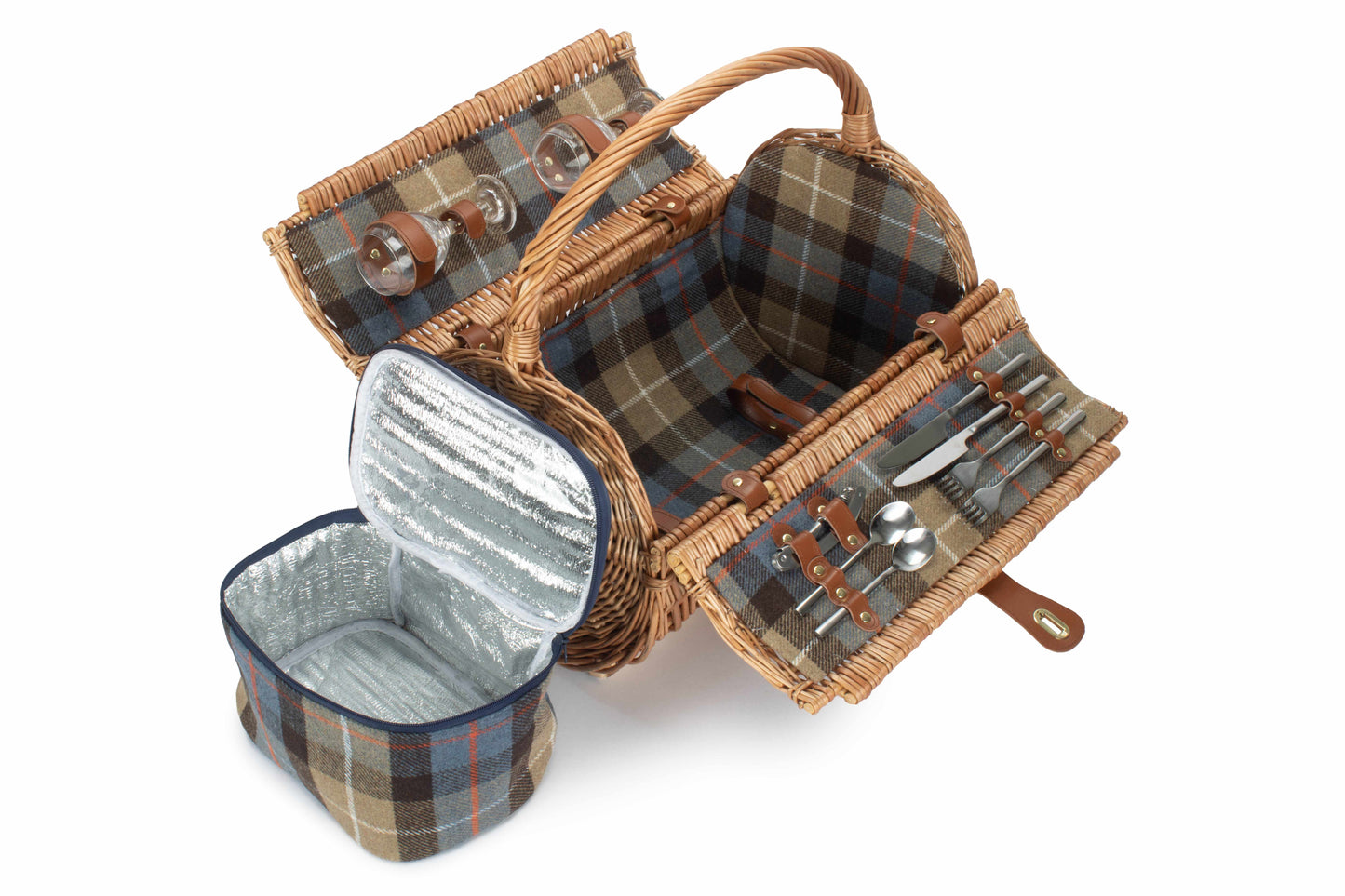 2 Person Fitted Barrel Picnic Hamper