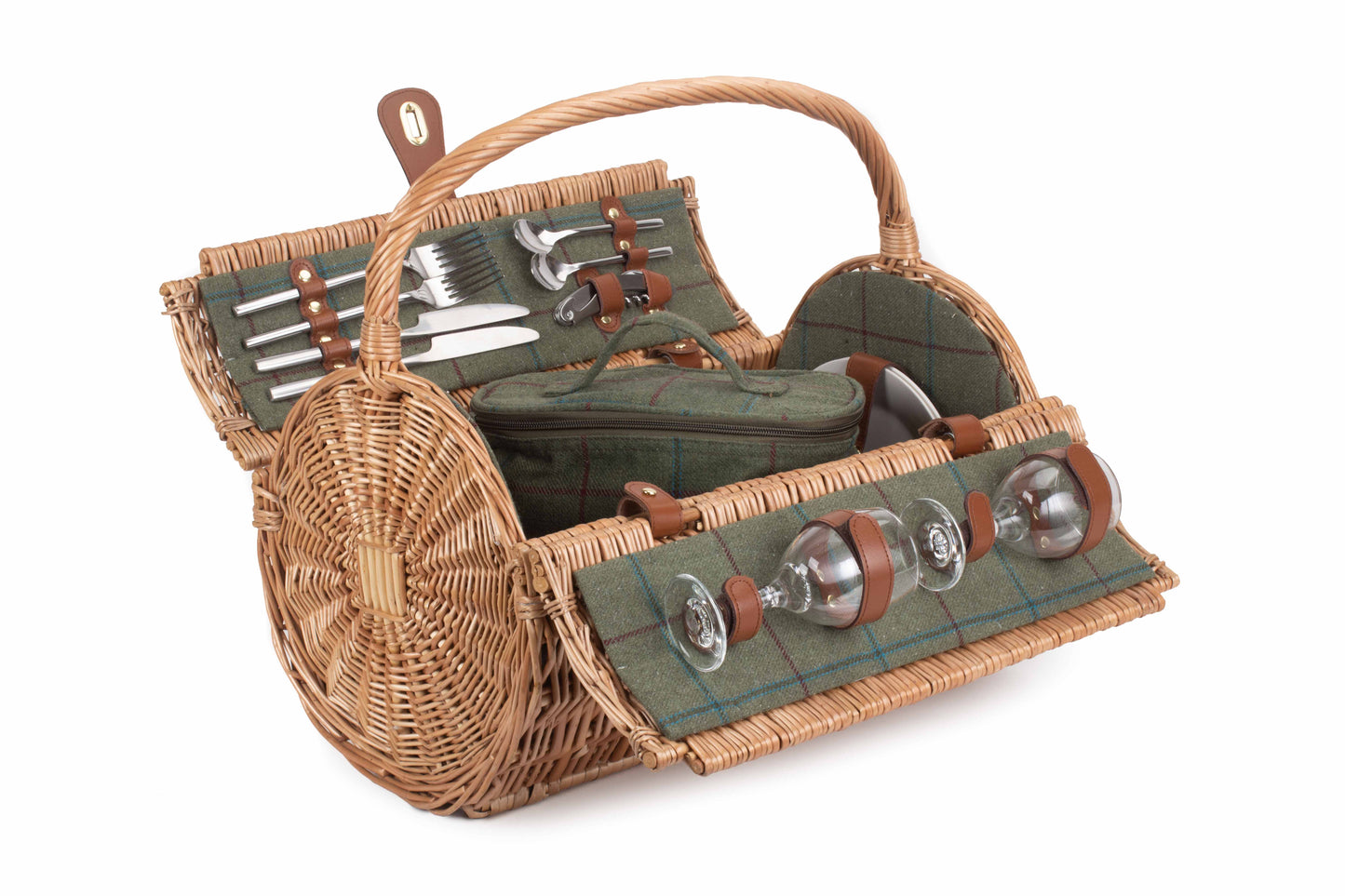 2 Person Fitted Barrel Picnic Hamper